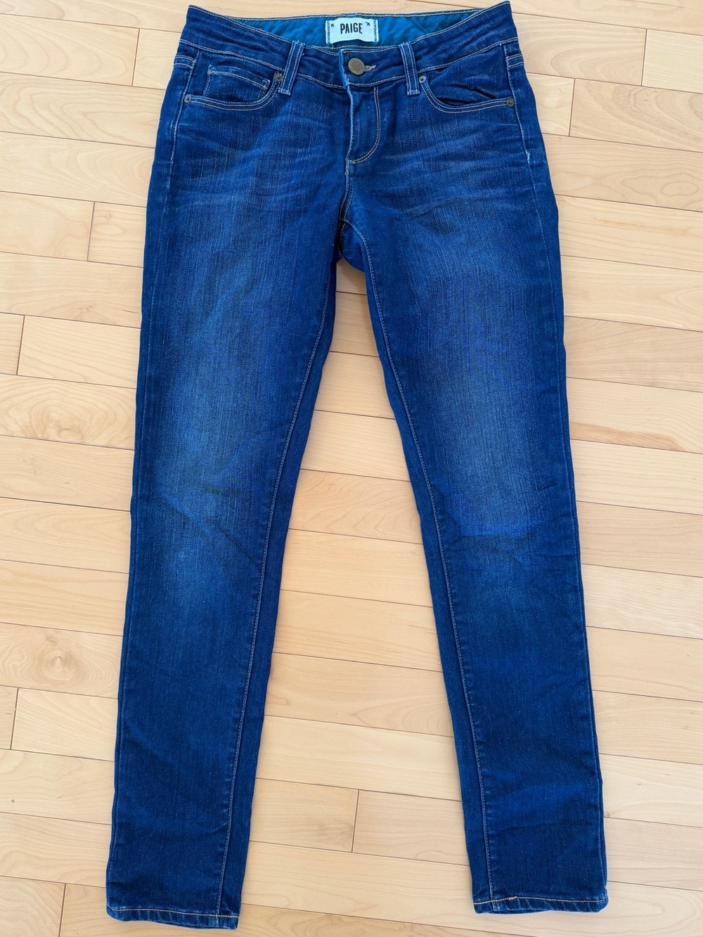 PAIGE Skyline Ankle Peg skinny jeans size 25